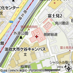 ゆうちょ銀行東京逓信病院内出張所 ＡＴＭ周辺の地図