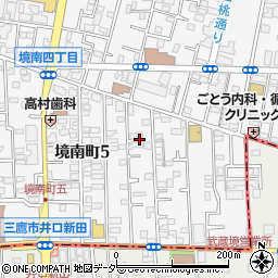 東京都武蔵野市境南町5丁目周辺の地図
