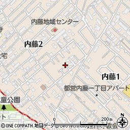 東京都国分寺市内藤周辺の地図