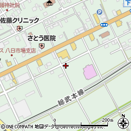 千葉県匝瑳市八日市場イ603周辺の地図
