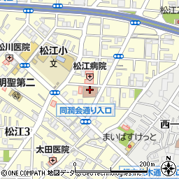 松江区民プラザ周辺の地図