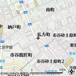 東京都新宿区払方町周辺の地図