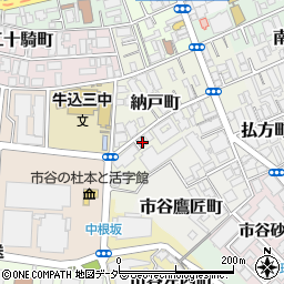 東京都新宿区納戸町38周辺の地図