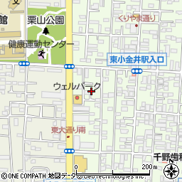 東京都小金井市東町4丁目13-17周辺の地図