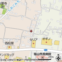 山梨県甲州市塩山下塩後791周辺の地図