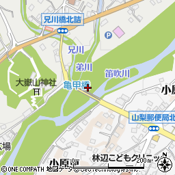 亀甲橋 山梨市 橋 トンネル の住所 地図 マピオン電話帳