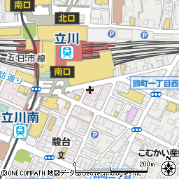 丸亀製麺立川南口店周辺の地図