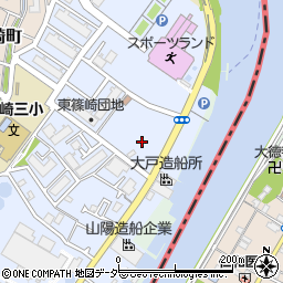 東篠崎公園周辺の地図