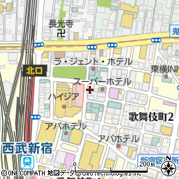 エコロパーク歌舞伎町第３駐車場周辺の地図