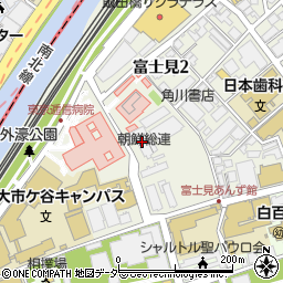 朝鮮中央会館周辺の地図