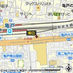 セブンイレブン亀戸駅東口店周辺の地図
