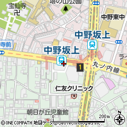 中野坂上周辺の地図