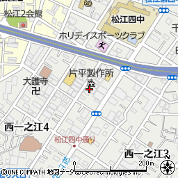 有限会社藤野金属挽物　西一之江工場周辺の地図