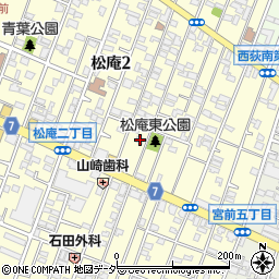 東京都杉並区松庵2丁目11-39周辺の地図