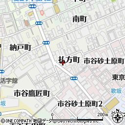 東京都新宿区払方町14周辺の地図
