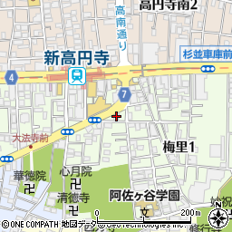 ヴェルデ新高円寺周辺の地図