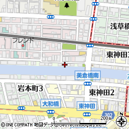 東京都千代田区神田佐久間河岸84周辺の地図