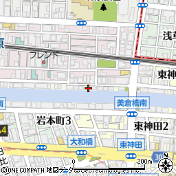 東京都千代田区神田佐久間河岸19周辺の地図