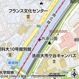 江戸城外堀跡周辺の地図