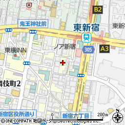 ガレリア東新宿周辺の地図