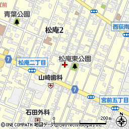 東京都杉並区松庵2丁目11-7周辺の地図