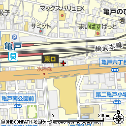 ブックオフ亀戸駅東口店周辺の地図