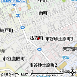 東京都新宿区払方町12周辺の地図