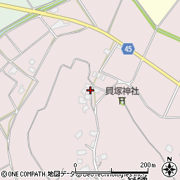 千葉県匝瑳市貝塚526周辺の地図