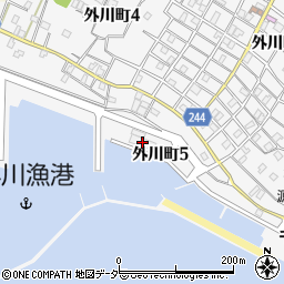 銚子市漁協周辺の地図