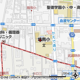 武蔵野市立境南小学校周辺の地図