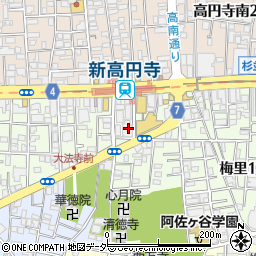 トモズ新高円寺店周辺の地図