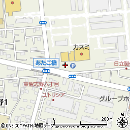 ユニクロ東習志野店駐車場周辺の地図