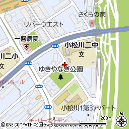 東京都江戸川区小松川2丁目周辺の地図