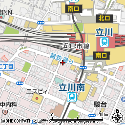トヨタレンタリース多摩立川駅南口店周辺の地図