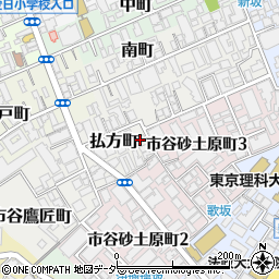 東京都新宿区払方町10周辺の地図