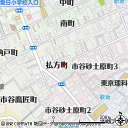 東京都新宿区払方町11周辺の地図