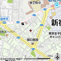 東京都新宿区余丁町11周辺の地図