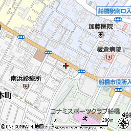 千葉県船橋市南本町1-17周辺の地図