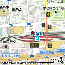 ＺＡＲＡ錦糸町テルミナ２店周辺の地図