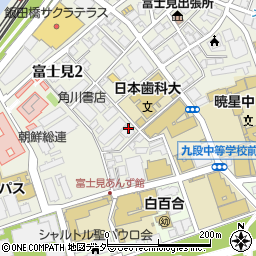 東京都千代田区富士見1丁目12-1周辺の地図