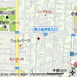 東京都小金井市東町4丁目16-16周辺の地図