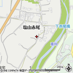 山梨県甲州市塩山赤尾973周辺の地図