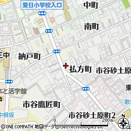 東京都新宿区払方町1周辺の地図