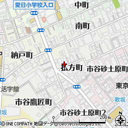 東京都新宿区払方町2周辺の地図