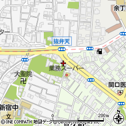スカイコートヒルズ新宿周辺の地図