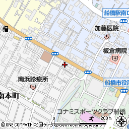 千葉県船橋市南本町1周辺の地図