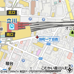 肉汁餃子のダンダダン 立川南口店周辺の地図