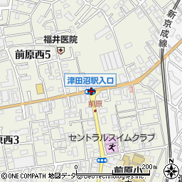 津田沼駅入口周辺の地図