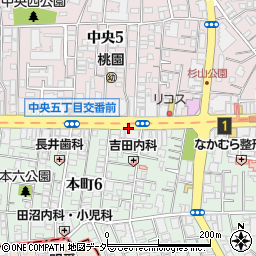 本町六周辺の地図