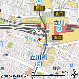 日高屋 立川南口駅前店周辺の地図